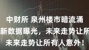 中财所 泉州楼市暗流涌动！8月最新数据曝光，未来走势让所有人意外！